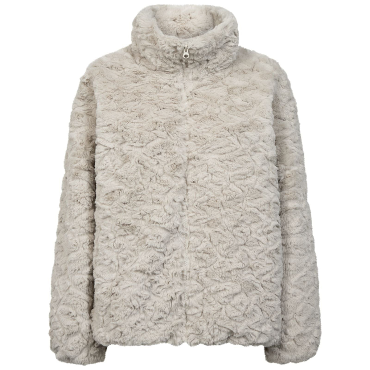 Moonbeam curly fake fur jacket Foby - Capuchon Fashion