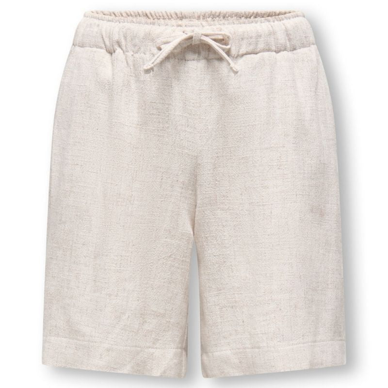 Moonbeam linnen blend short Siesta - Capuchon Fashion