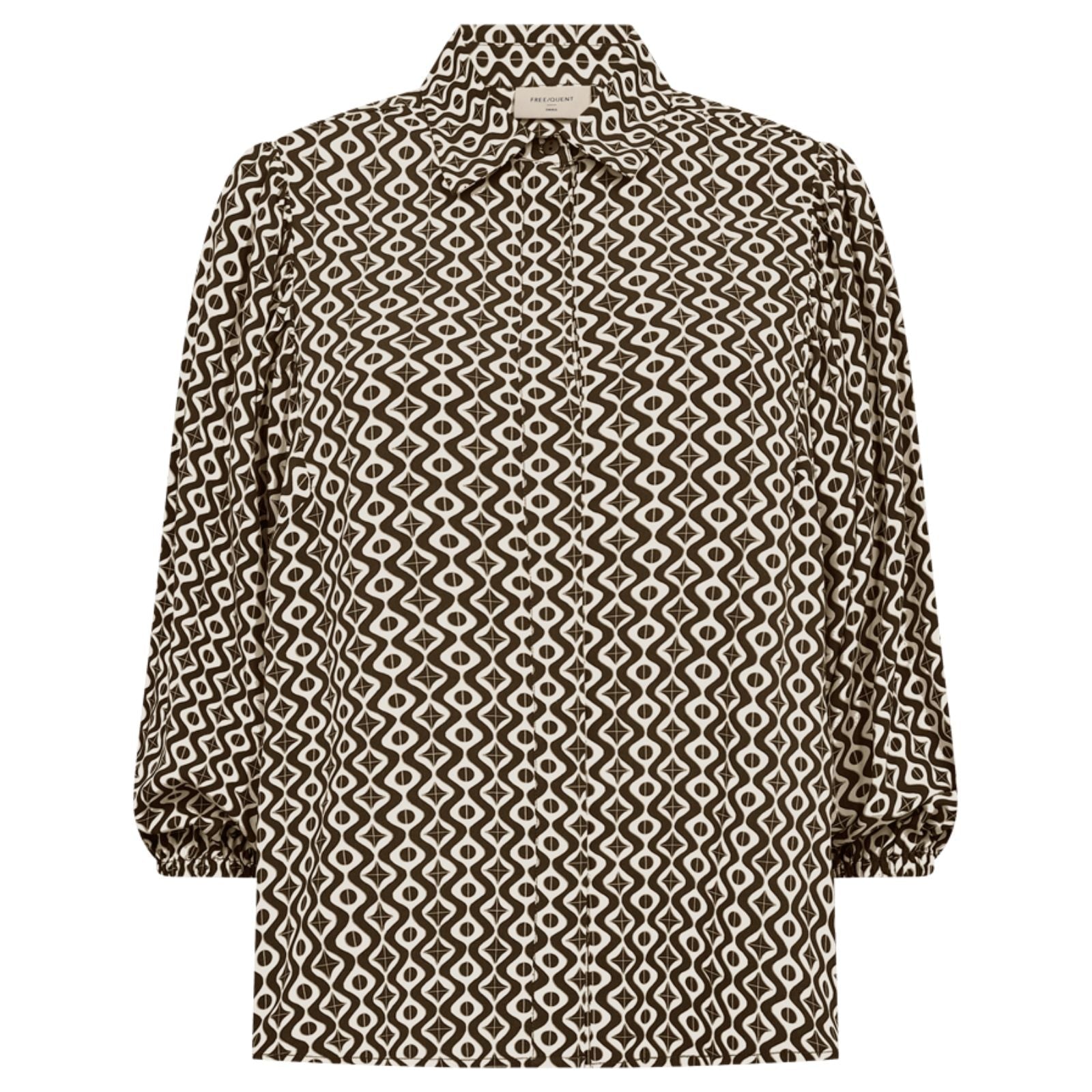 Moonbeam met Mole geprint shirt Adney - Capuchon Fashion