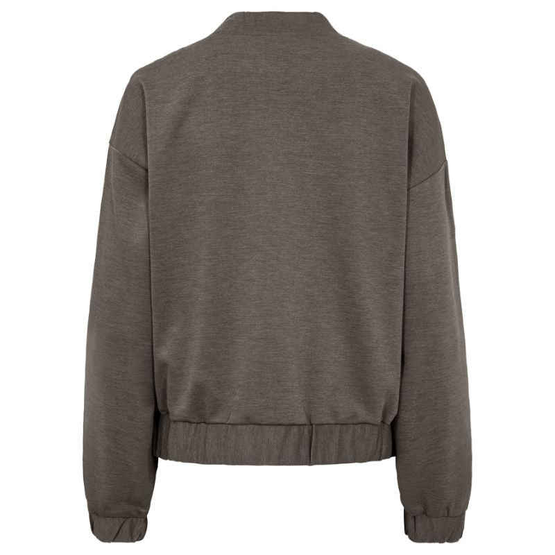 Morel melange bruine jacket Naya - Capuchon Fashion