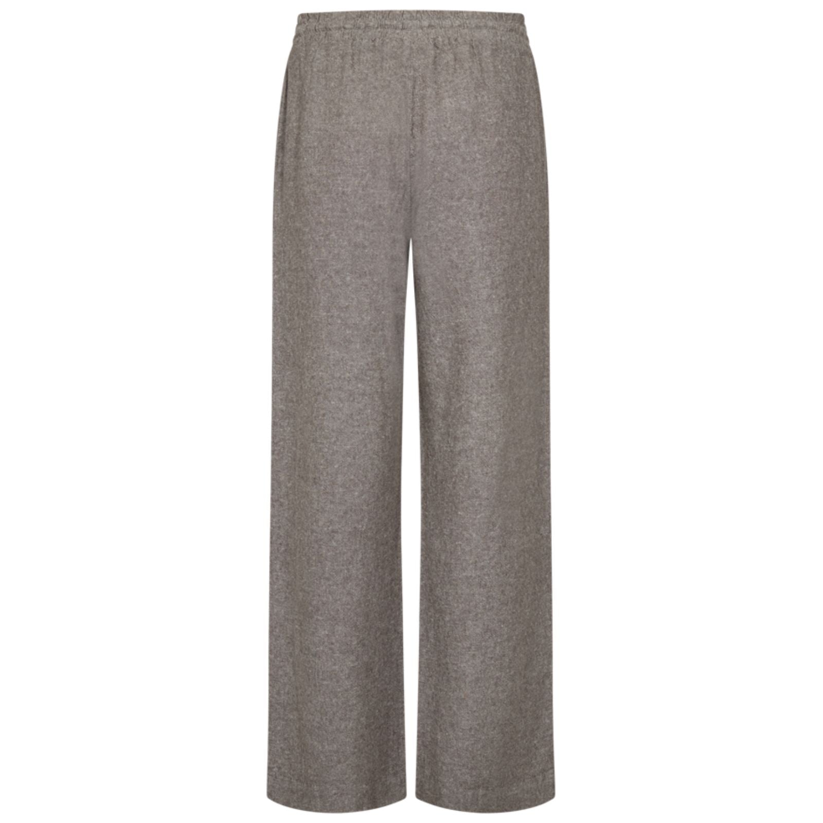 Morel Melange waistband linnen broek Lava - Capuchon Fashion