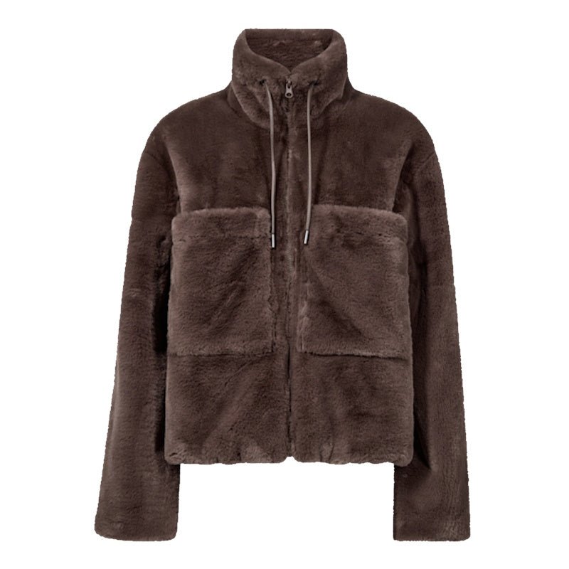 Morelbruine faux fur jacket Fony - Capuchon Fashion