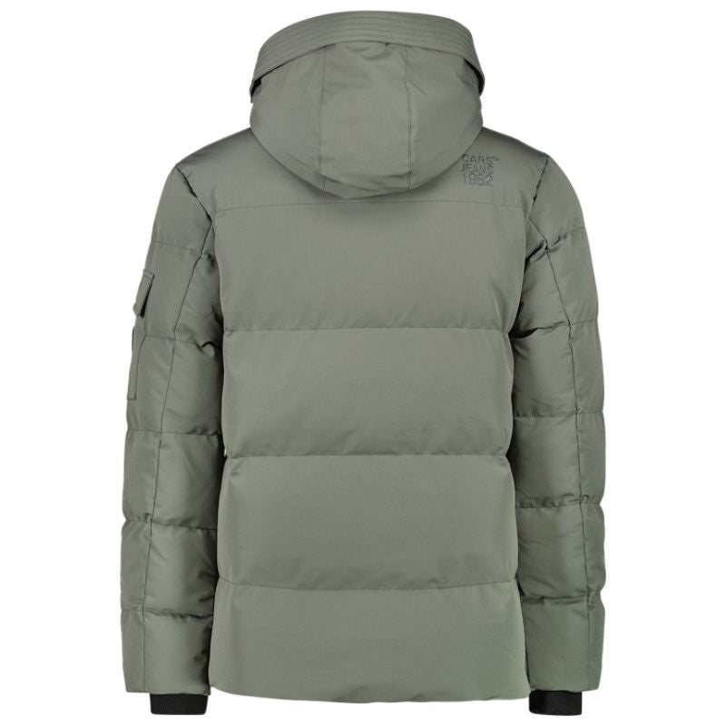 Mosgroene puffer jacket Camden - Capuchon Fashion