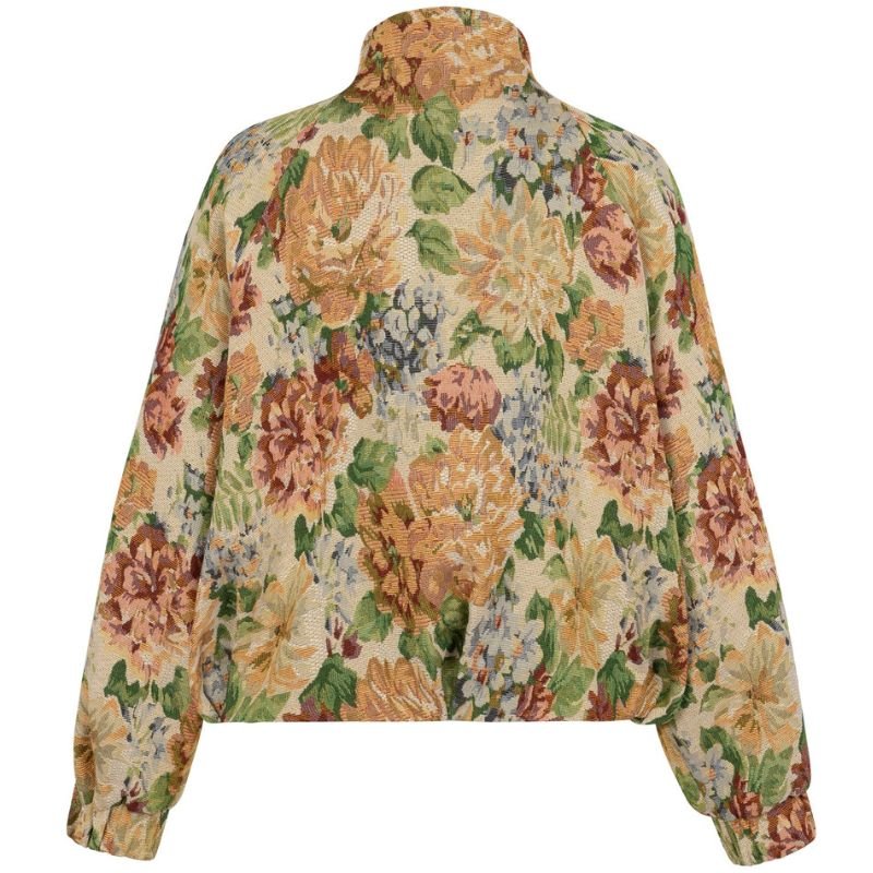 Multi Color bomber flower jacket Mela - Capuchon Fashion