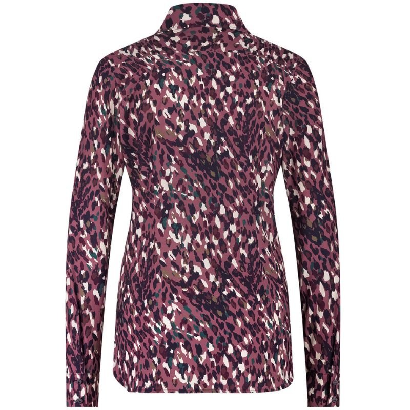 Multi Color geprinte blouse Poppy leopard - Capuchon Fashion