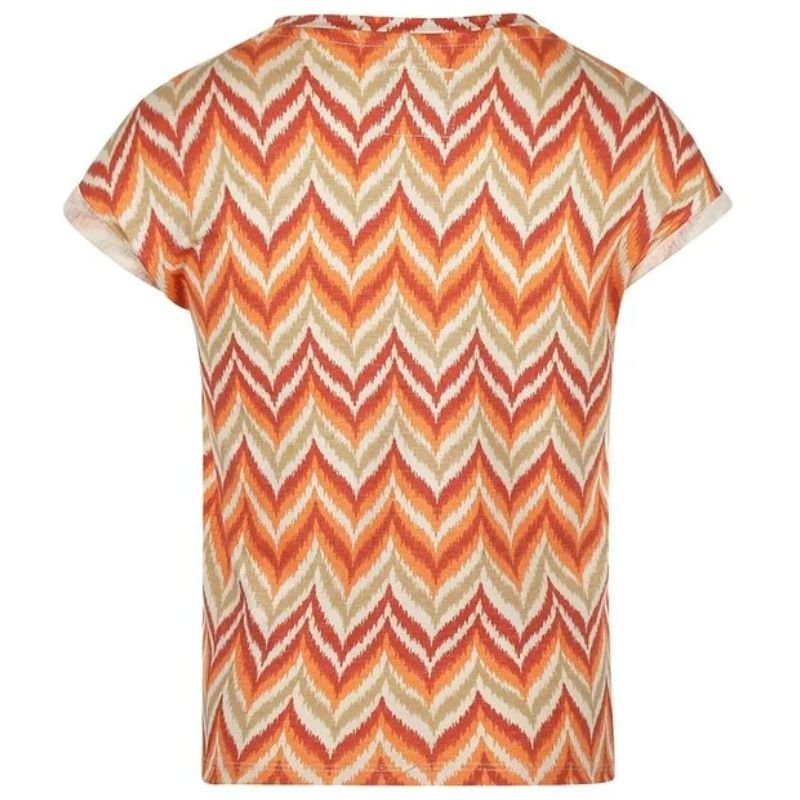 Multi colour geprint t-shirt P54925 - Capuchon Fashion