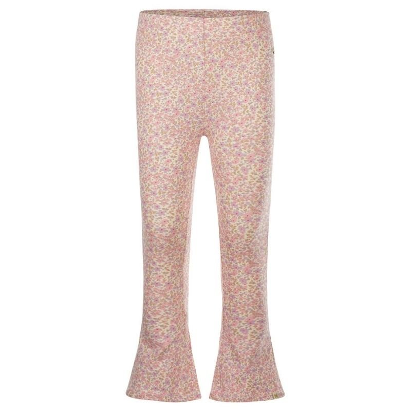 Multi colour geprinte flared broek P54984 - Capuchon Fashion