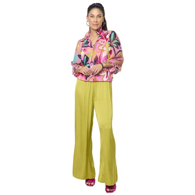 Multicolor geprinte top Linea Pink Fiesta - Capuchon Fashion