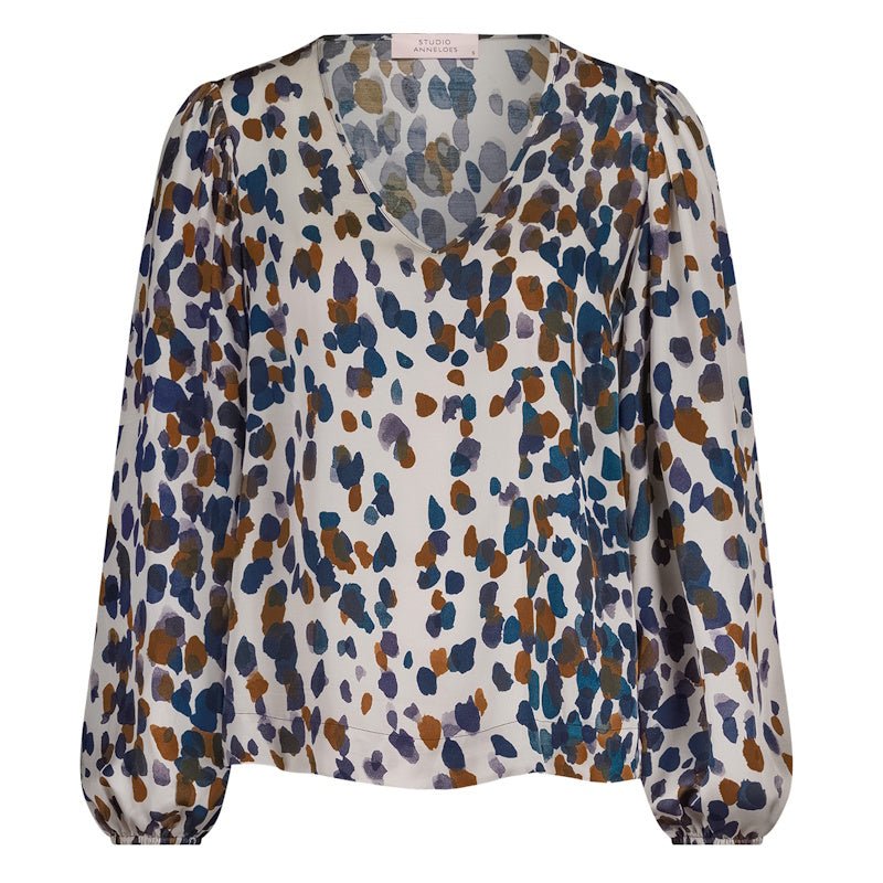 Multicolor top Kylie satin - Capuchon Fashion