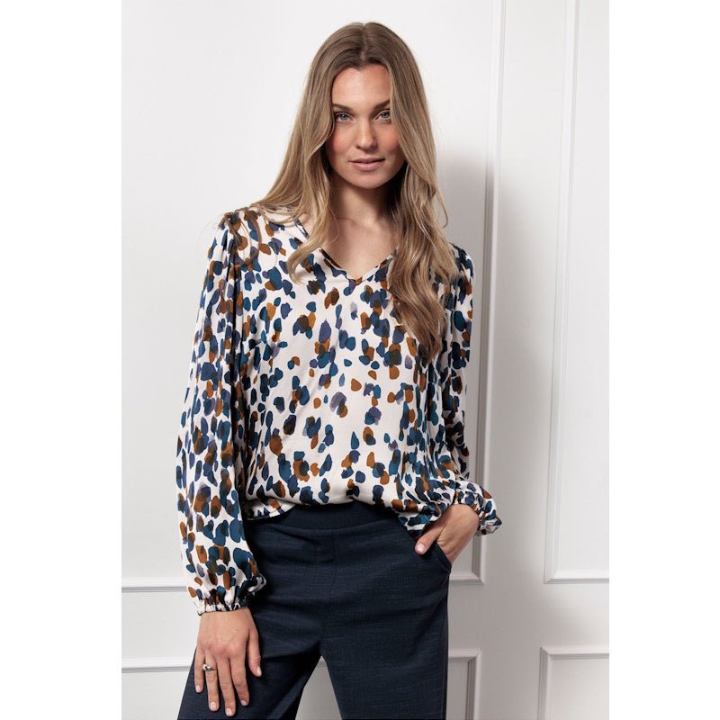 Multicolor top Kylie satin - Capuchon Fashion