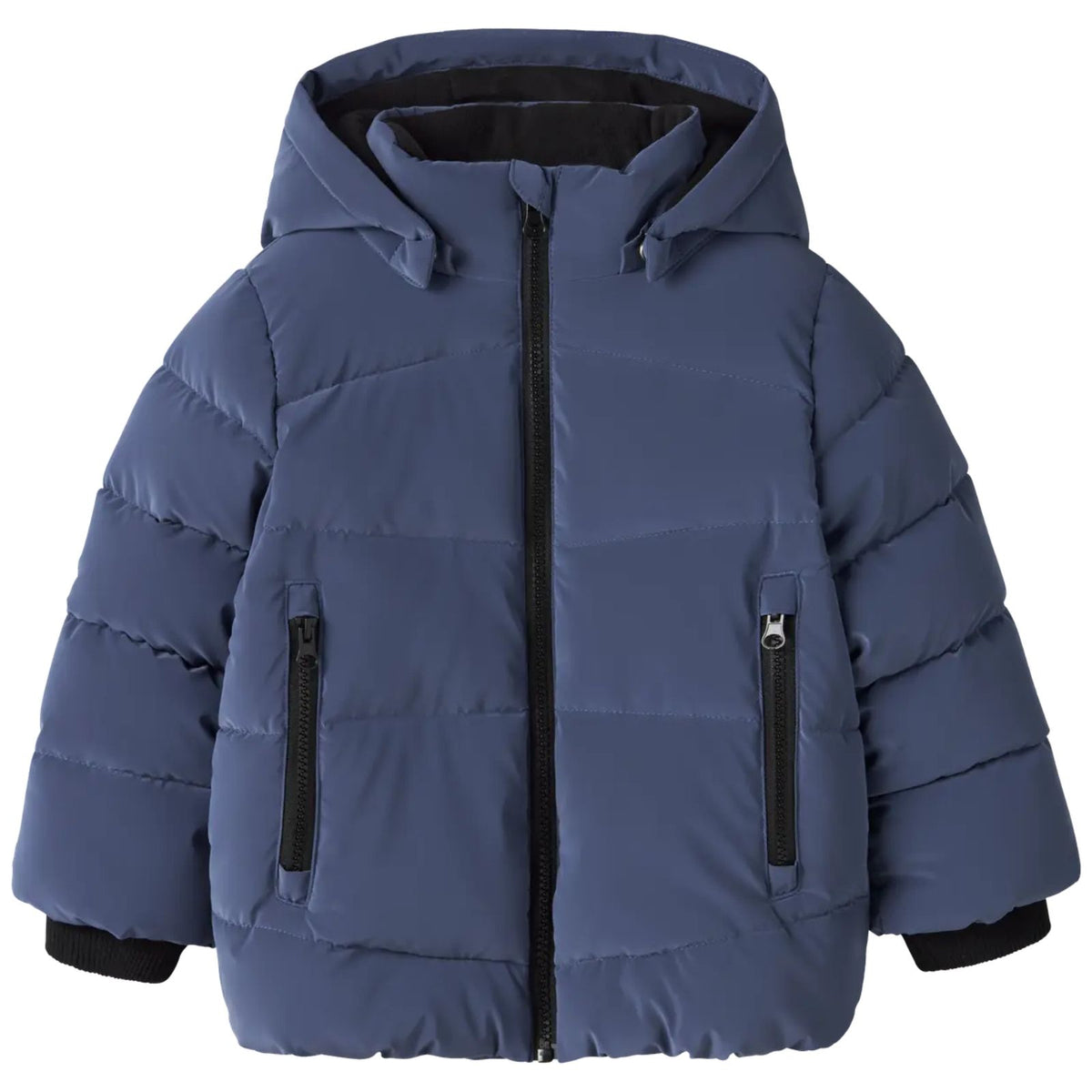 Donkerblauwe puffer jacket Mark