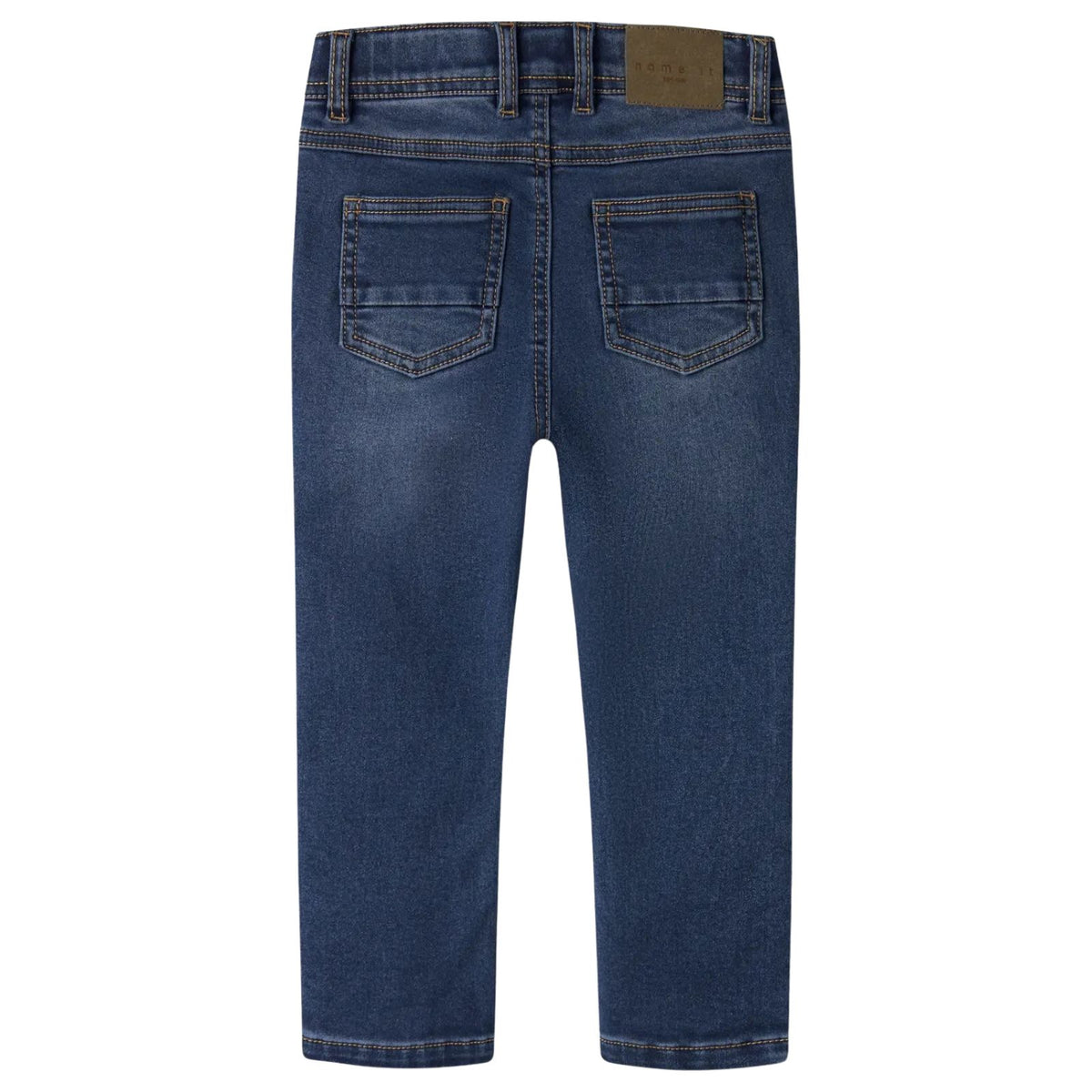 Dark Blue Denim slim fit jeans Silas Fleece