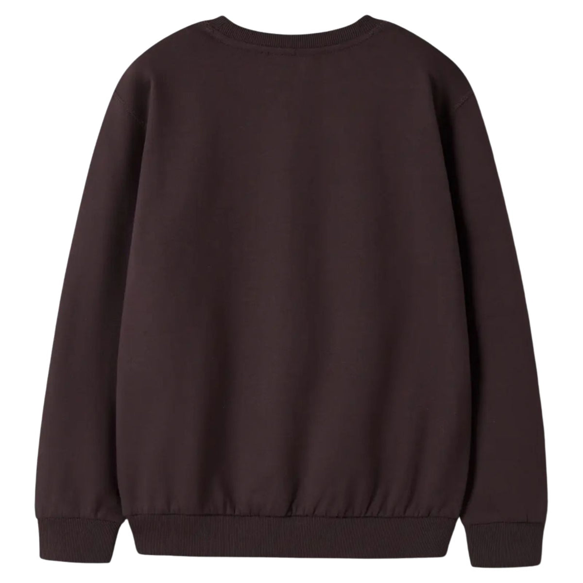 Donkerbruine brushed sweater Obuster