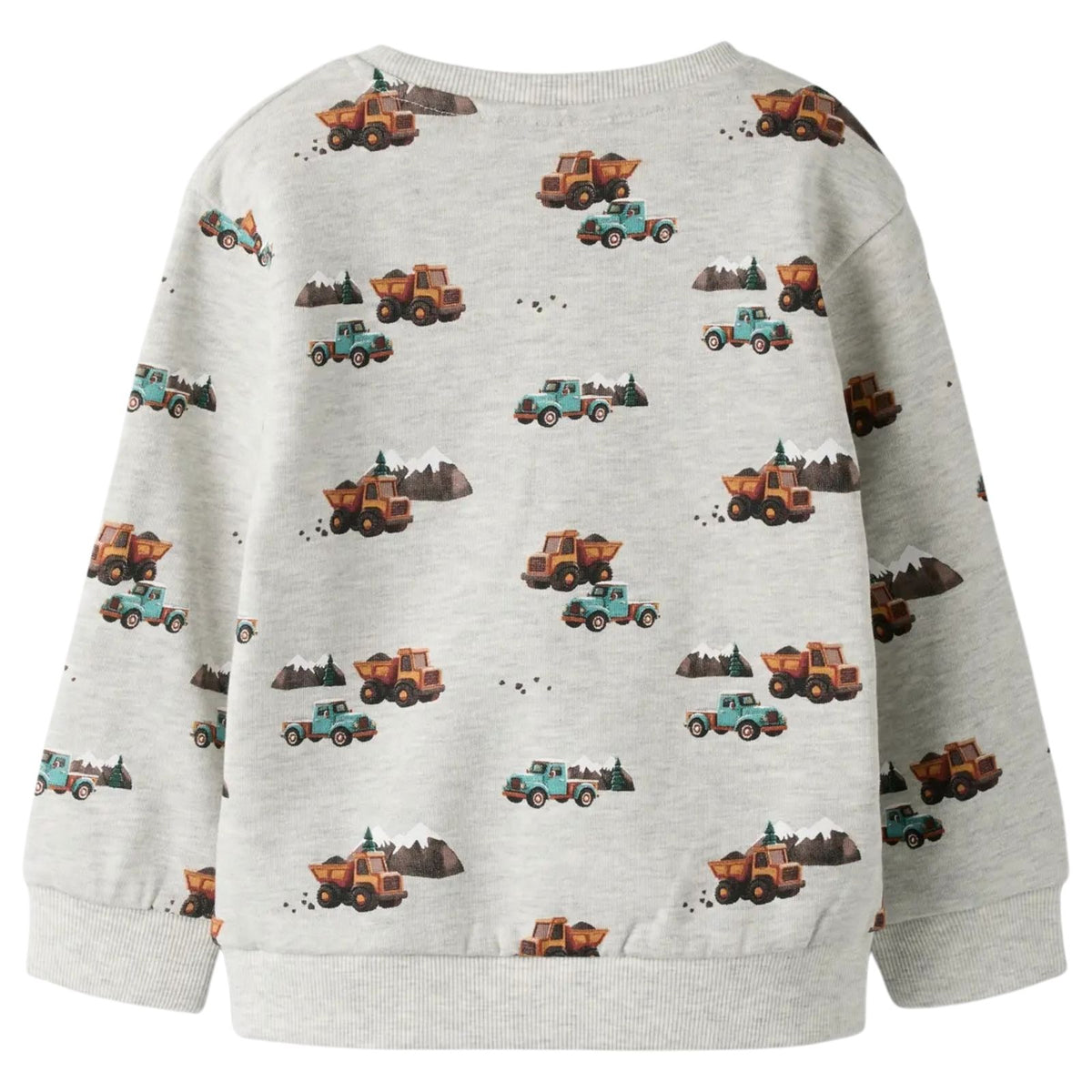 Lichtgrijze regular fit sweater Onikian