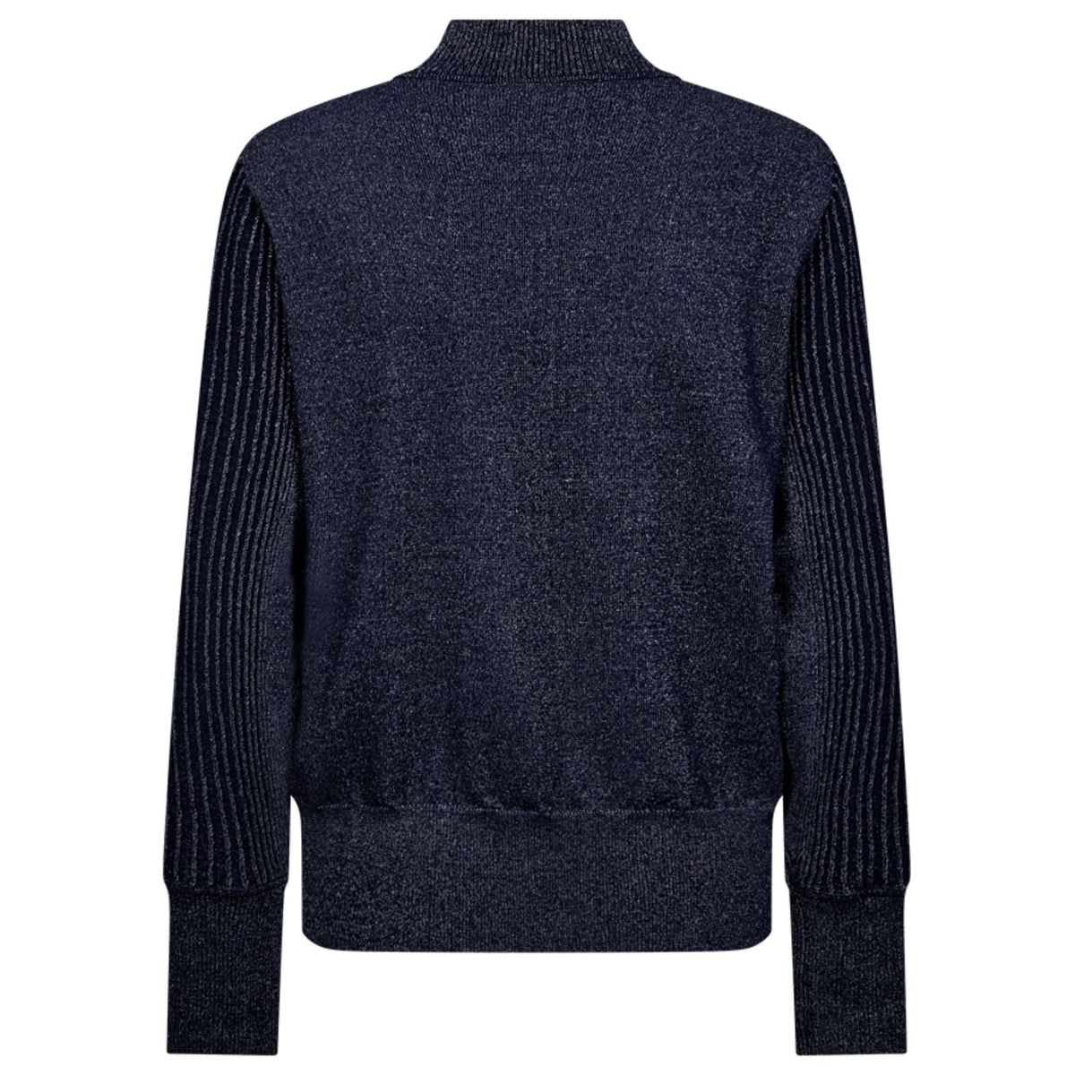 Navy Blazer lurex pullover Bisolo - Capuchon Fashion