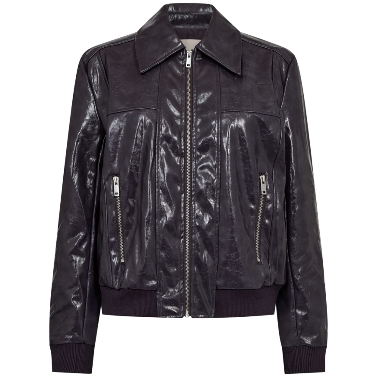 Nightshade faux leather jacket Janny - Capuchon Fashion