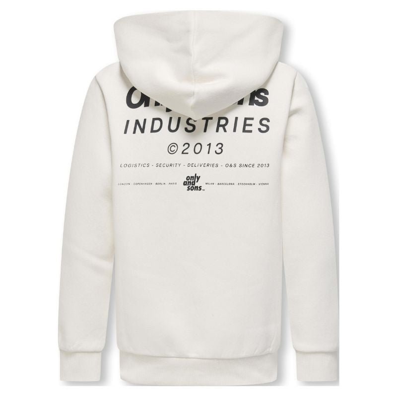 Offwhite backprint hoodie Hudson - Capuchon Fashion