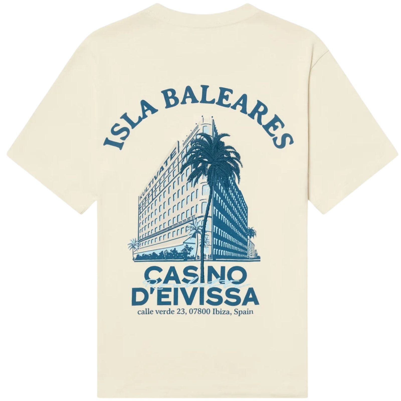 Offwhite backprint t-shirt Casino - Capuchon Fashion