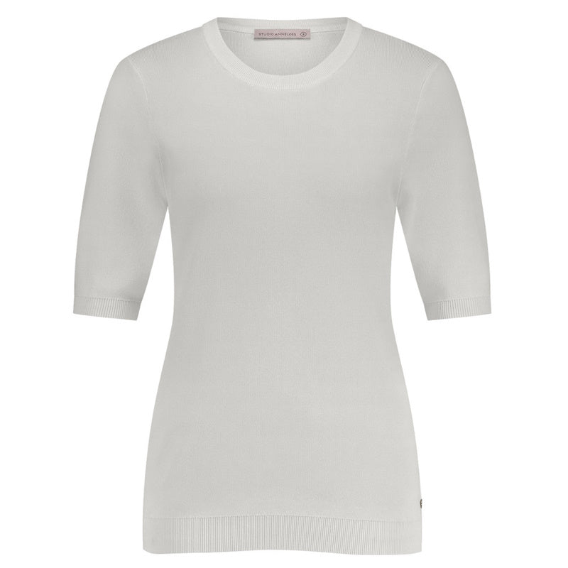 Offwhite basic pullover Lana ssl