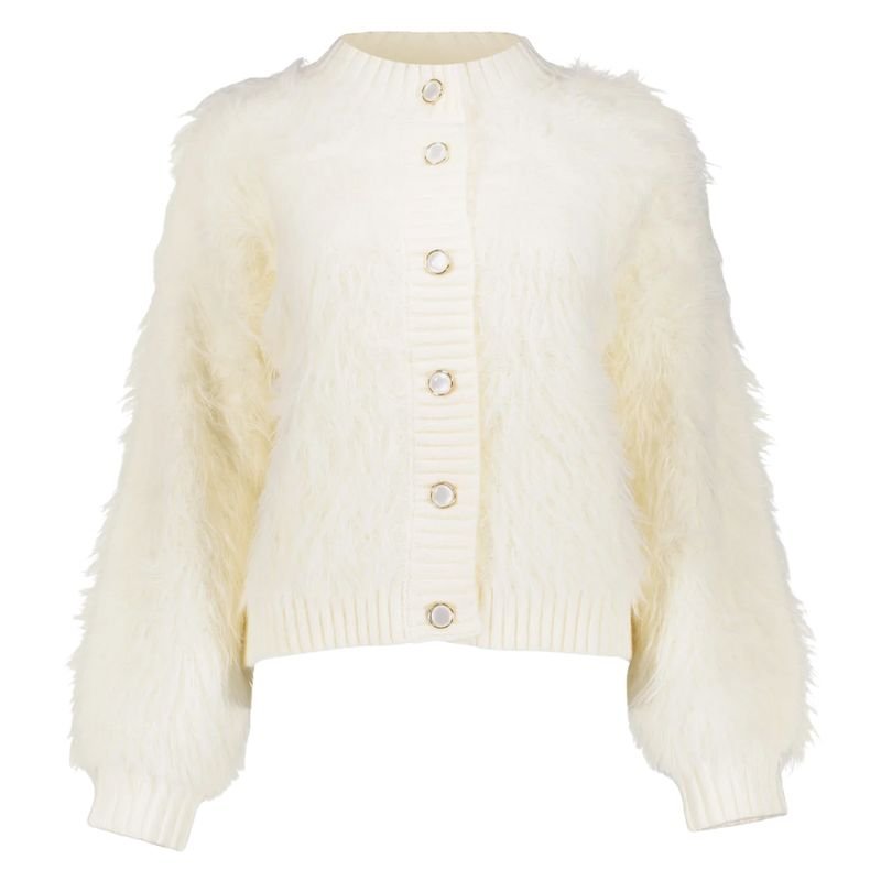 Offwhite boxy hairy furry vest 54500 - Capuchon Fashion