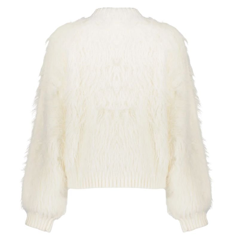 Offwhite boxy hairy furry vest 54500 - Capuchon Fashion
