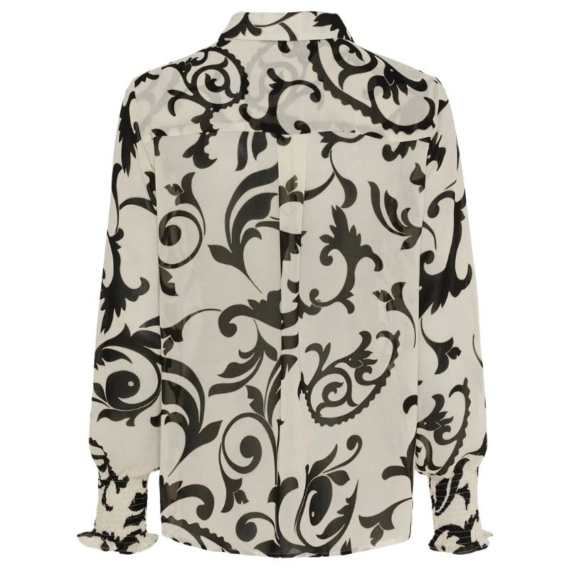Offwhite geprinte blouse Vibse - Capuchon Fashion
