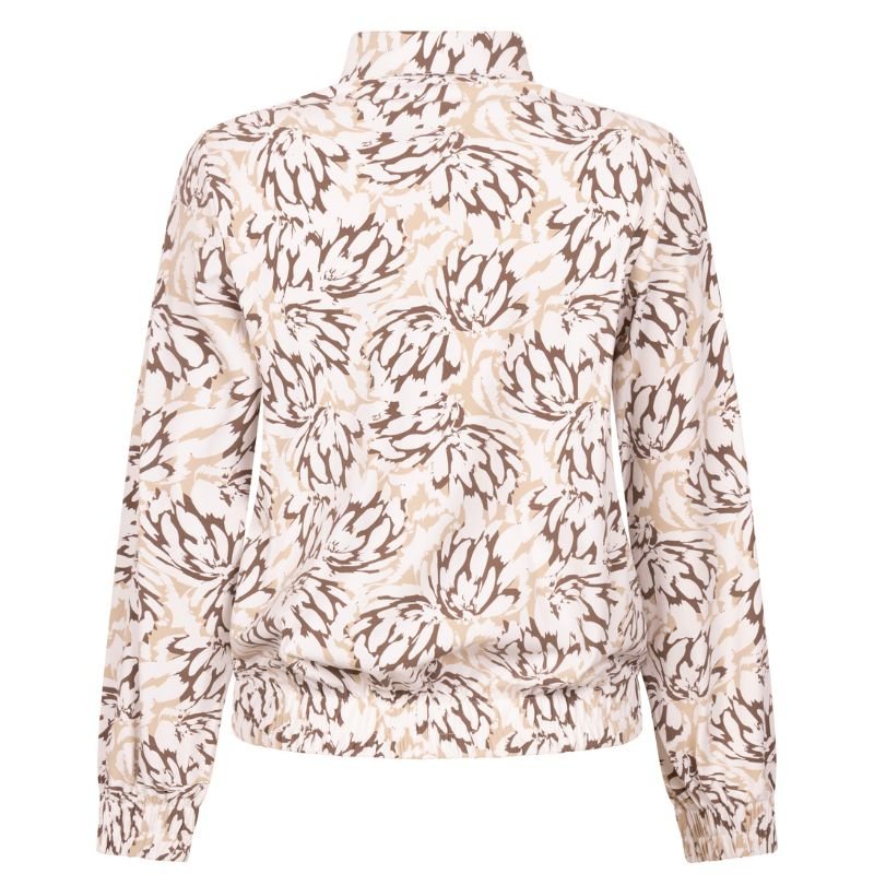 Offwhite geprinte travel jacket Amara - Capuchon Fashion