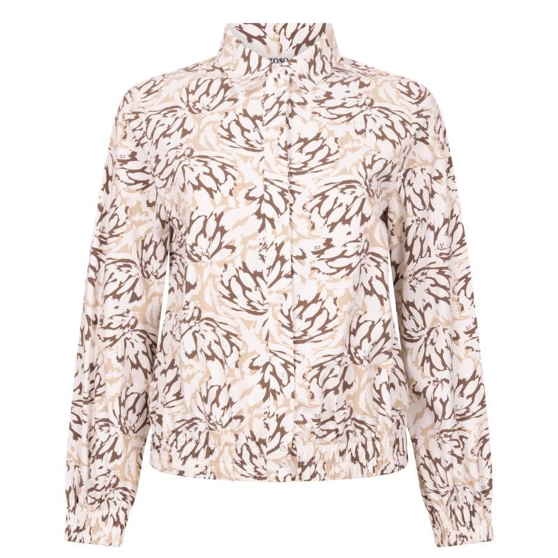 Offwhite geprinte travel jacket Amara - Capuchon Fashion