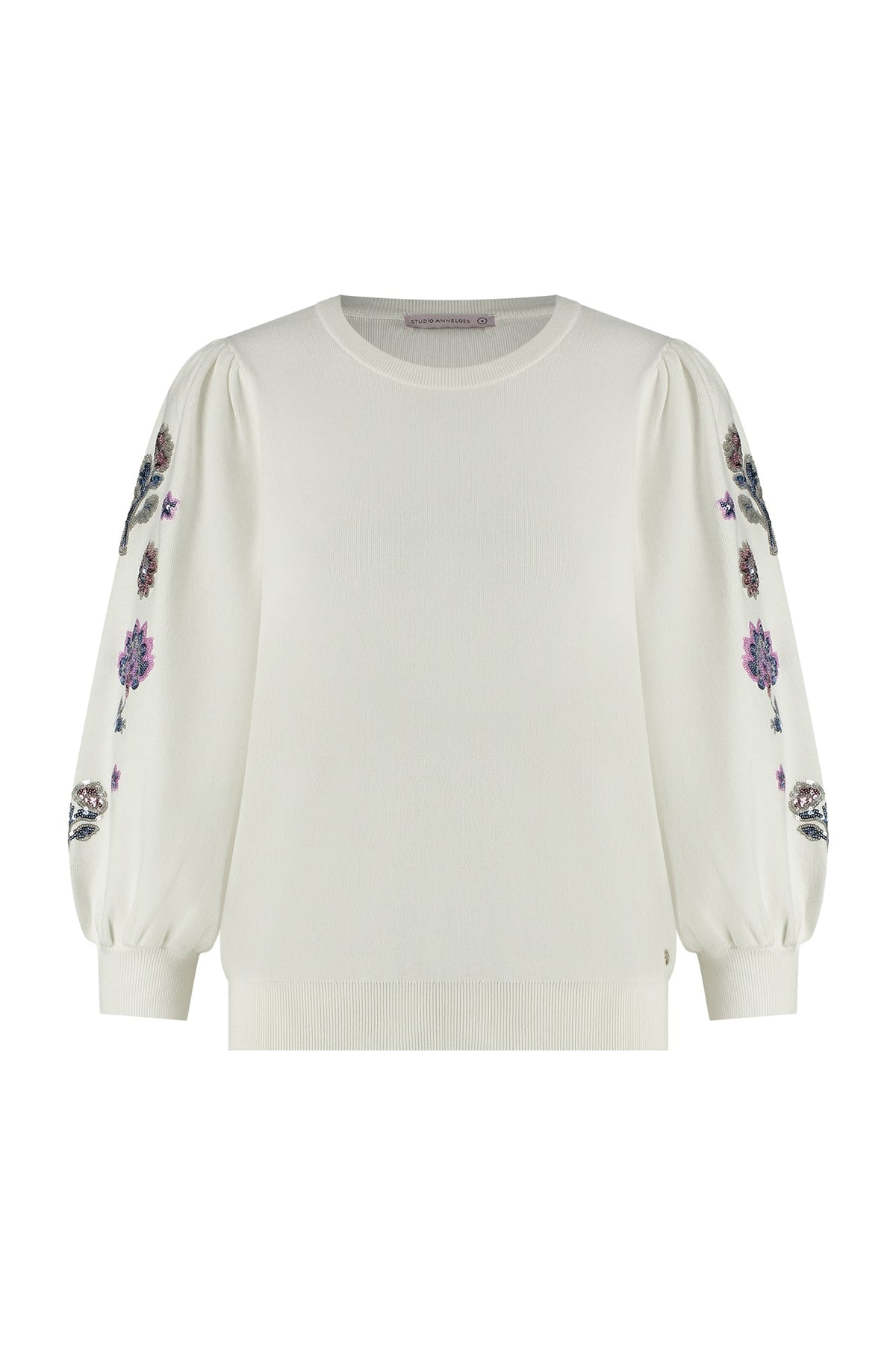 Offwhite pullover Hollie embroidery - Capuchon Fashion