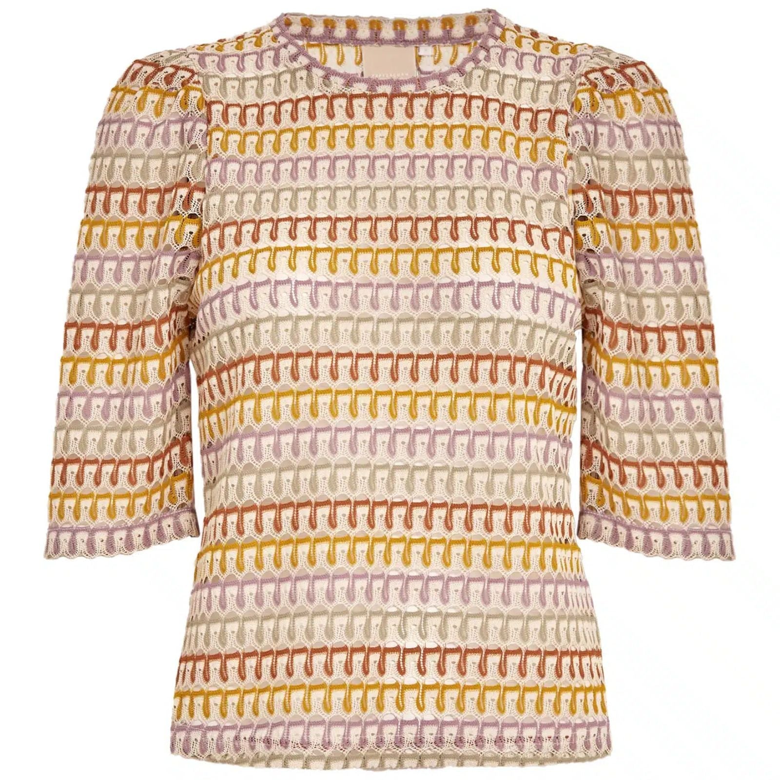 Oil Yellow met multicolor top Bika - Capuchon Fashion
