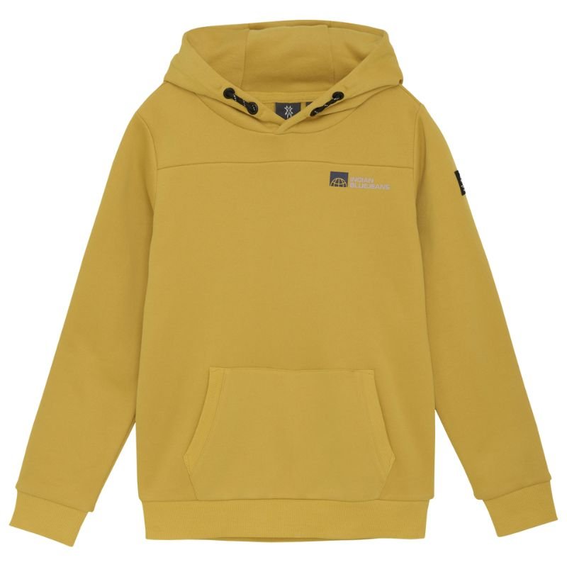 Okergele hoodie Kangaroo Pocket - Capuchon Fashion