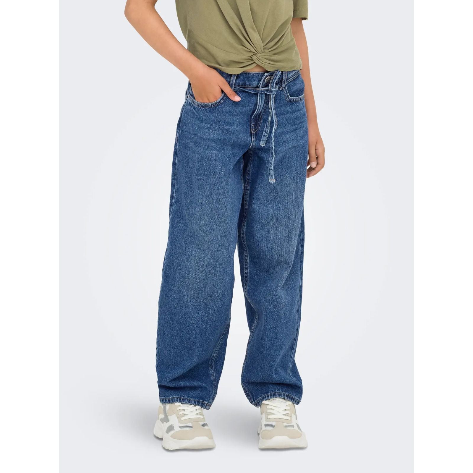 Medium Blue Denim straight fit jeans Gianna
