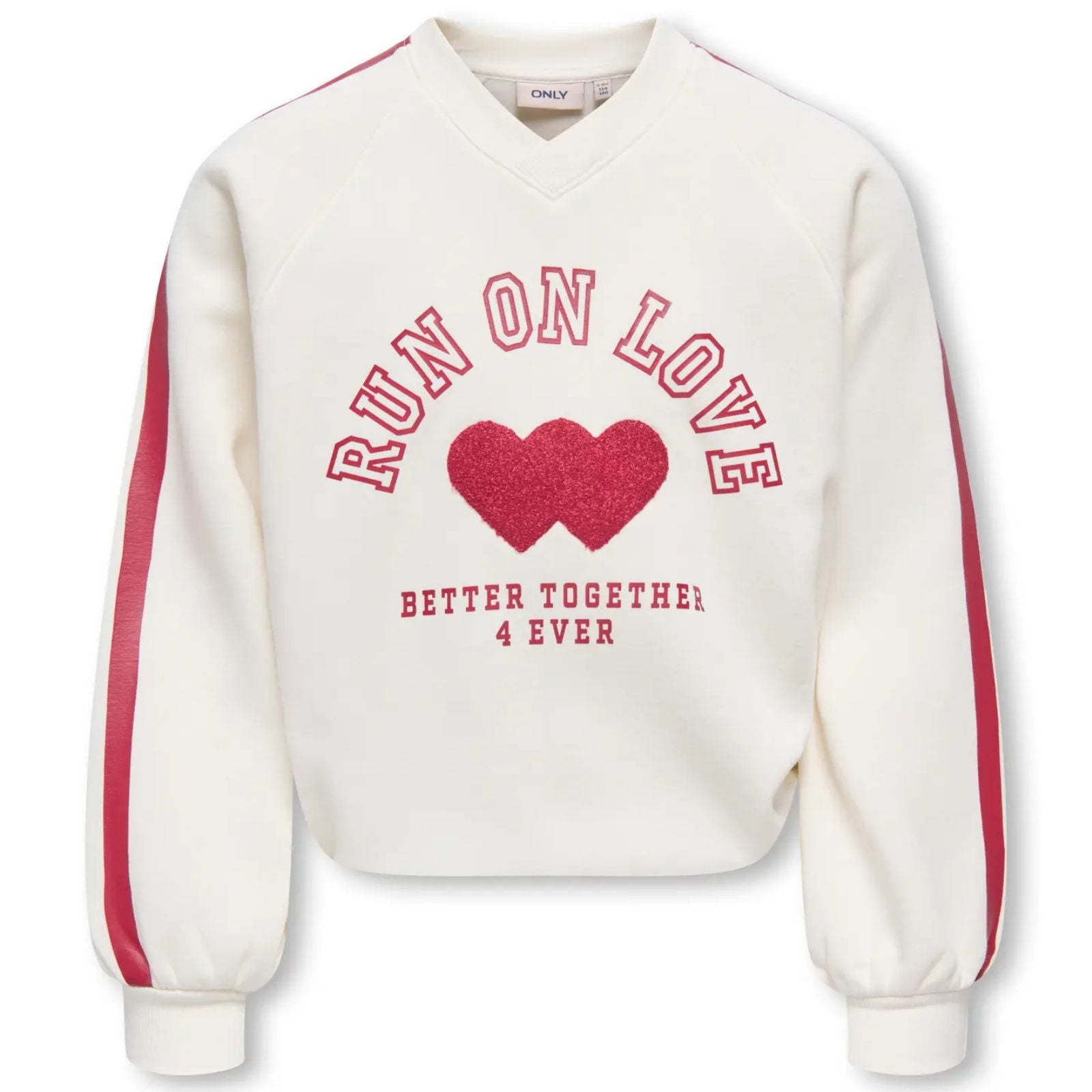 Witte v-neck geprinte sweater Coletta