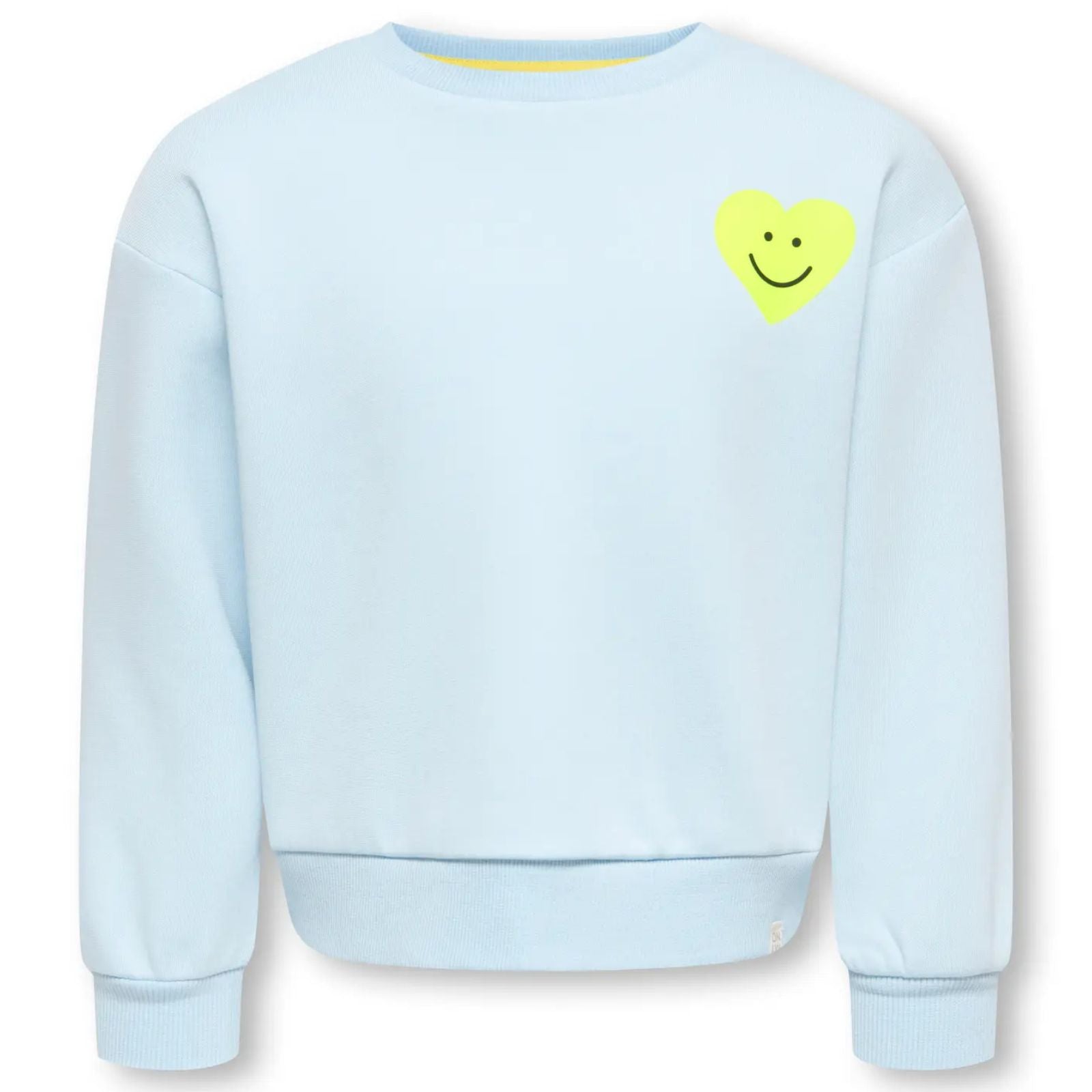 Lichtblauwe Happy boxy sweater Sophia