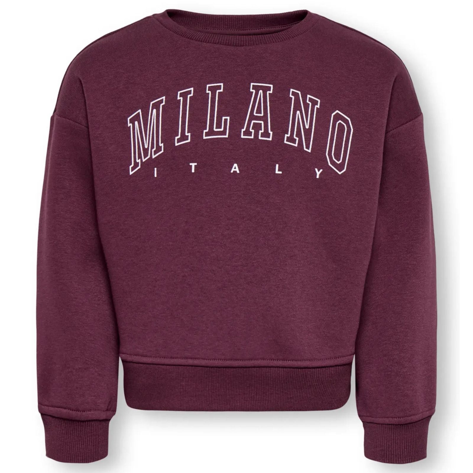 Bordeauxrode crew neck sweater Sweat
