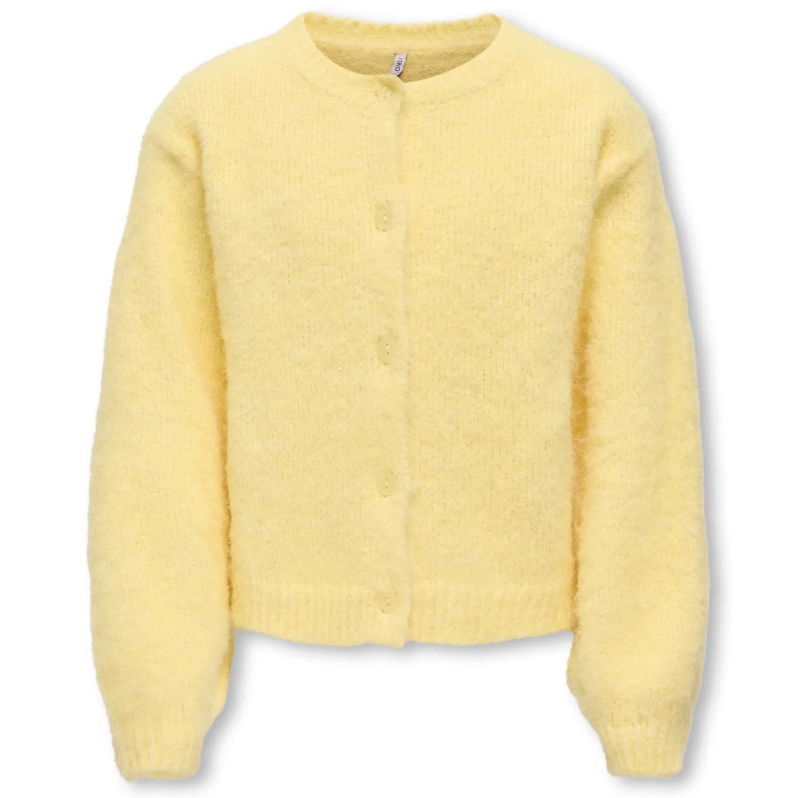 Lichtgeel o-neck knit vest Galo