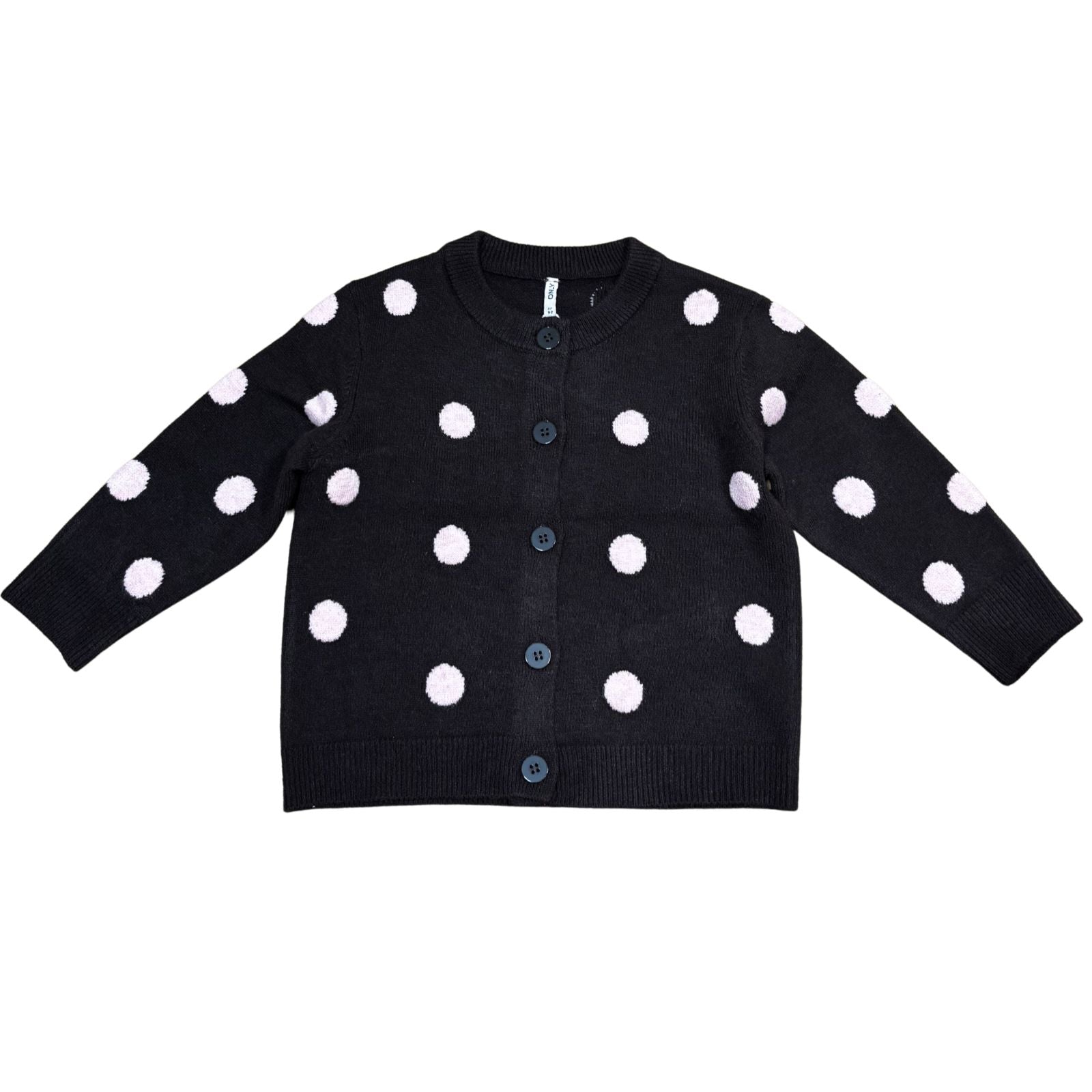 Donkerbruin dot knit vest Roca