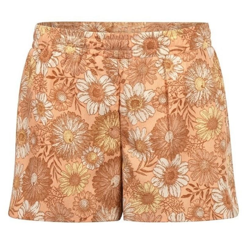 Oranje geprinte short P54904 - Capuchon Fashion