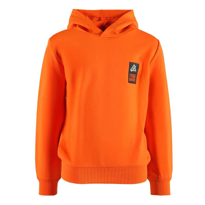 Oranje hoodie Hank - Capuchon Fashion