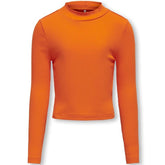 Oranje longsleeve Linea - Capuchon Fashion