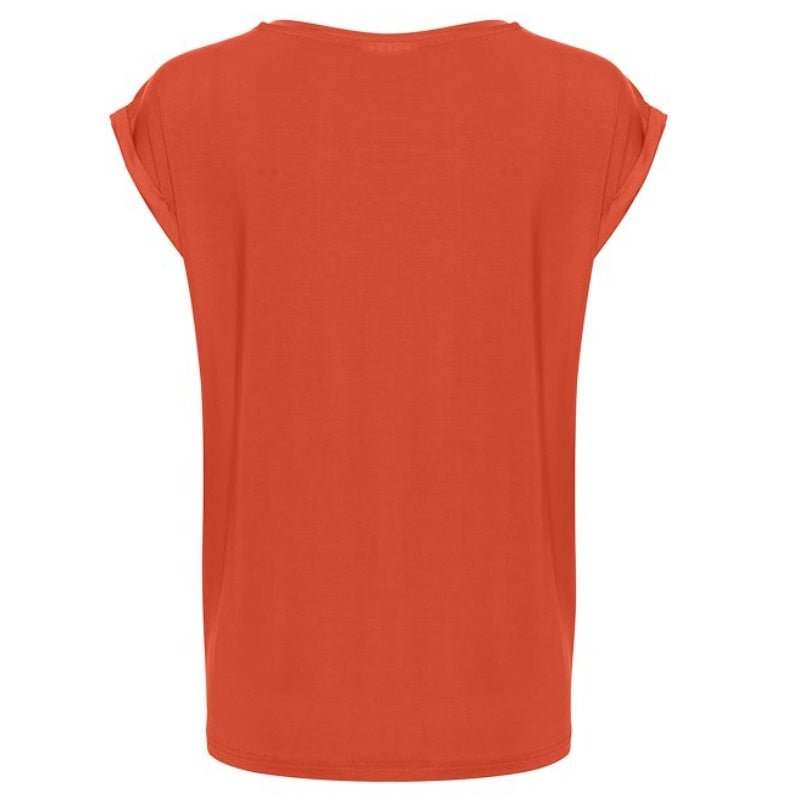 Oranje t-shirt Adelia - Capuchon Fashion