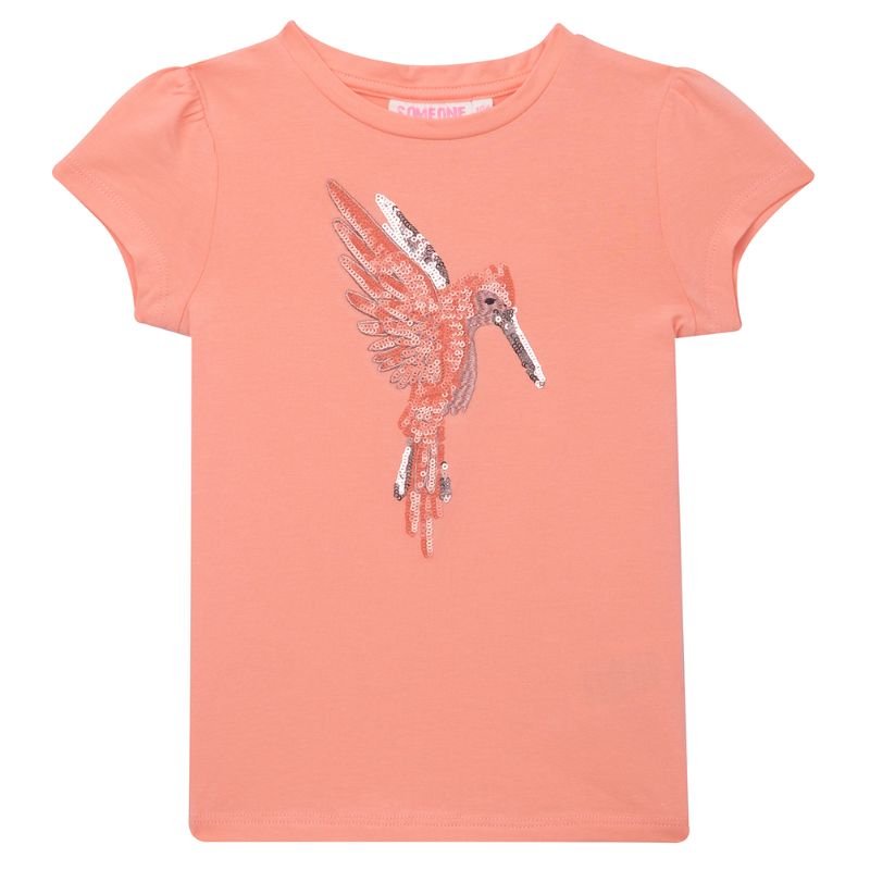 Oranje t-shirt Felien - Capuchon Fashion