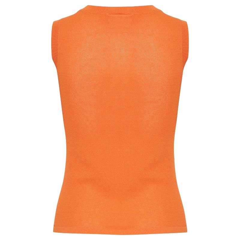 Oranje top Delany - Capuchon Fashion