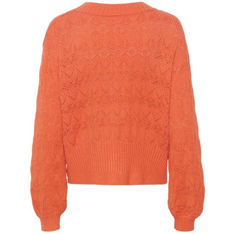 Oranje vest Douce - Capuchon Fashion