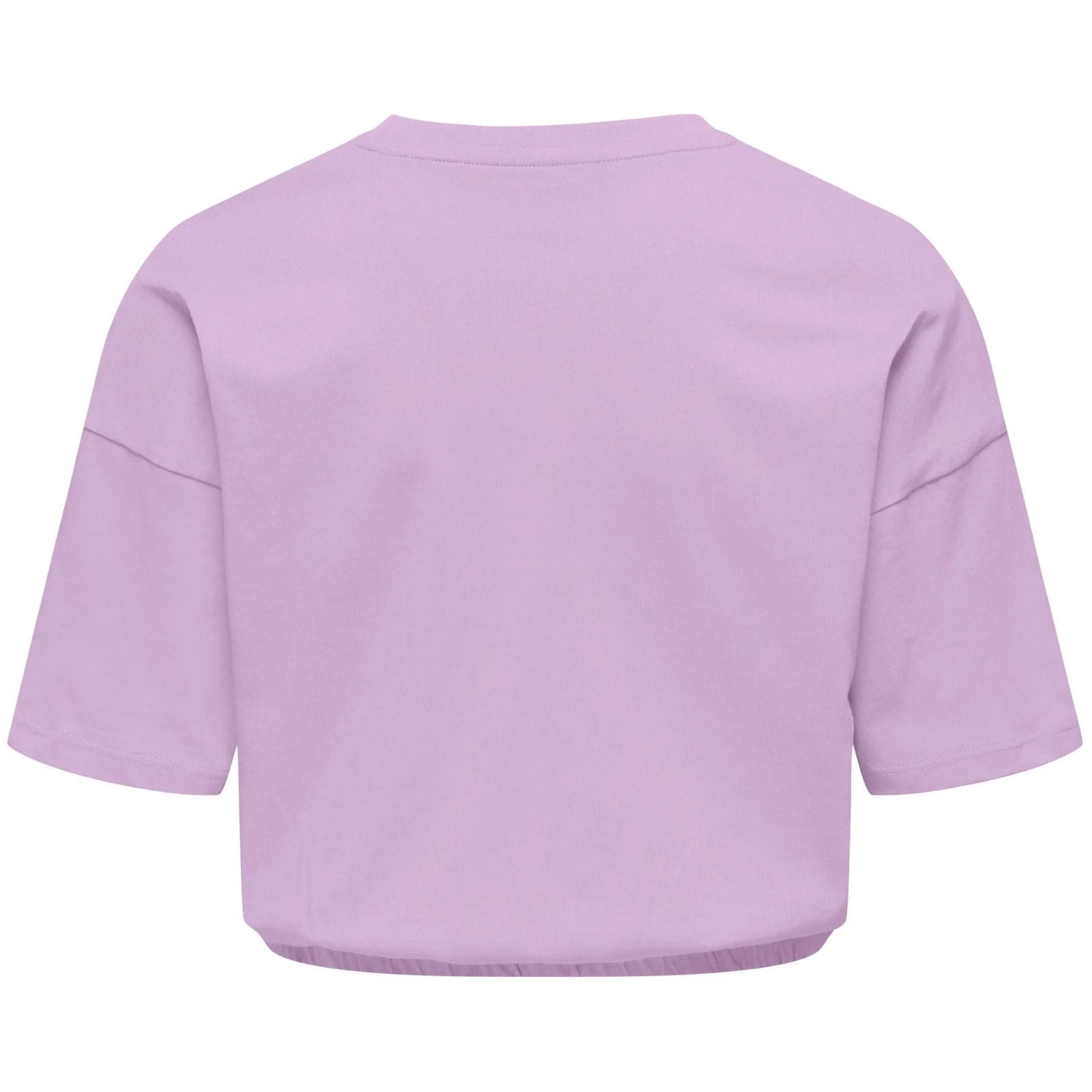 Paars regular box fit t-shirt Olia - Capuchon Fashion