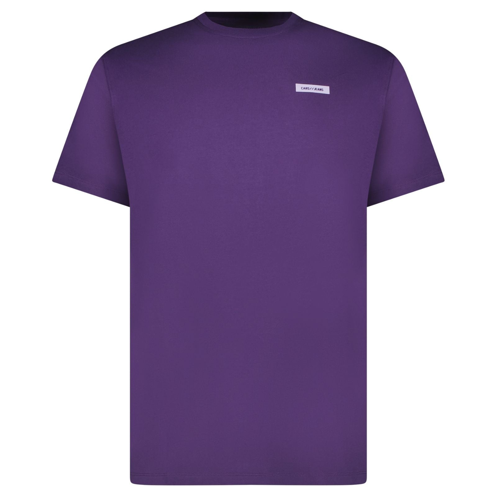 Paars ronde hals backprint t-shirt Werzo - Capuchon Fashion