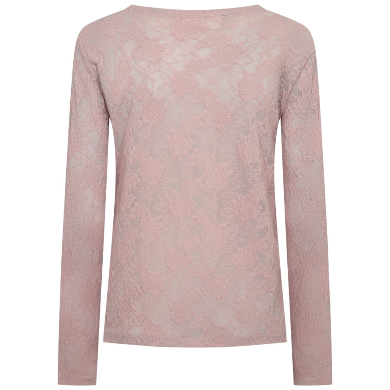 Pale Mauve floral mesh top Esvia - Capuchon Fashion