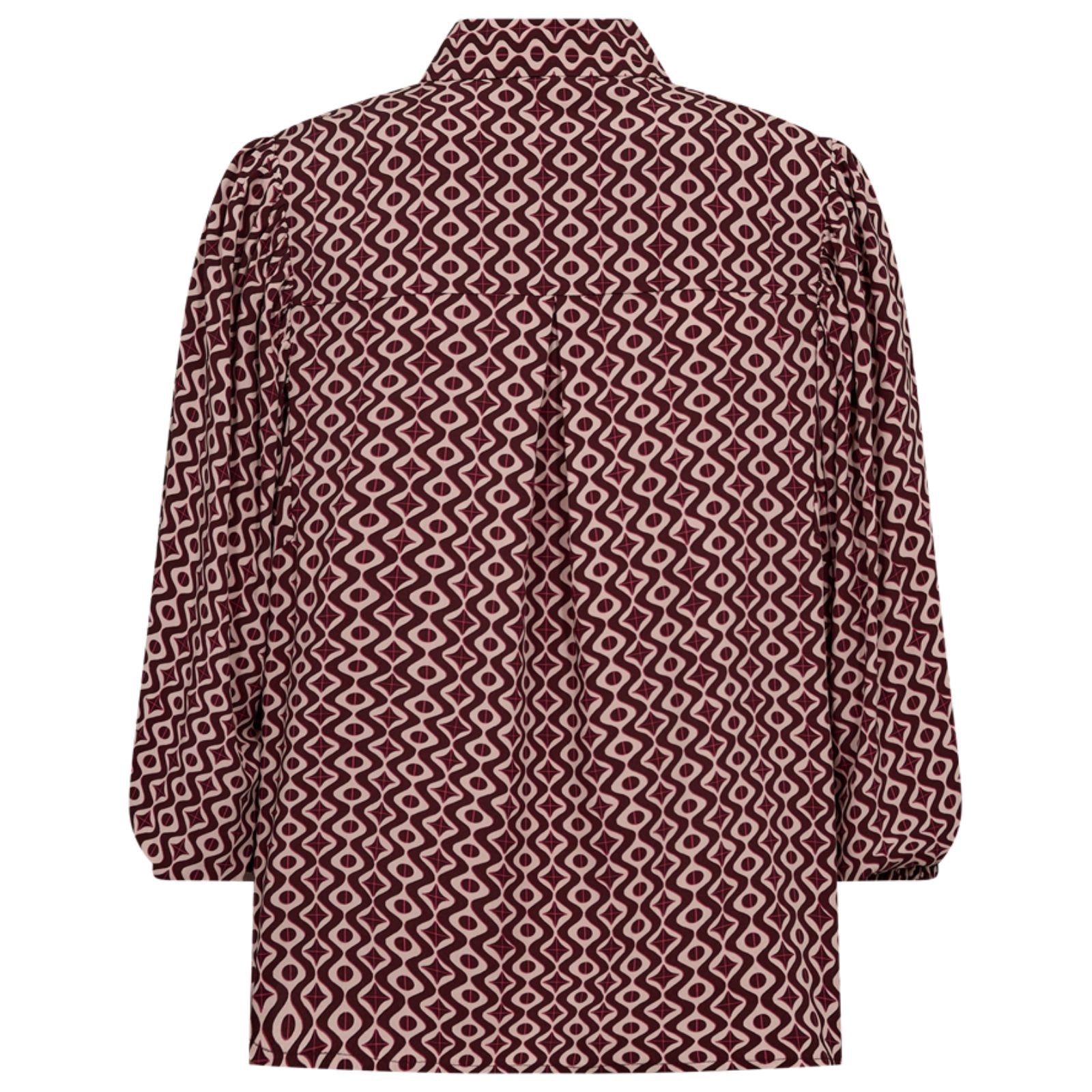Pale Mauve met Port Royale geprint shirt Adney - Capuchon Fashion