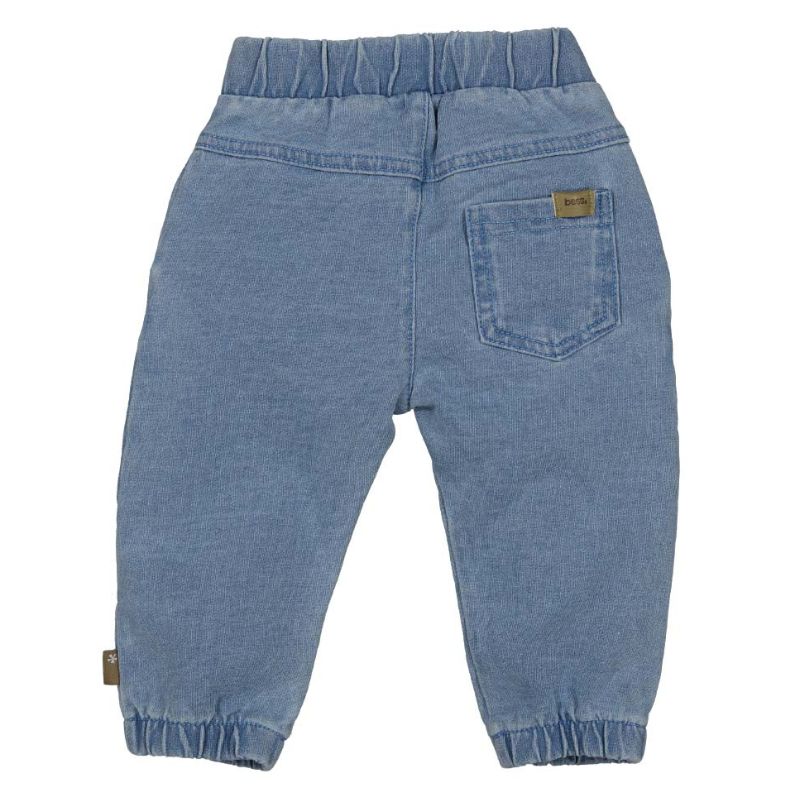 Blauwe broek Embroidery Jog Denim
