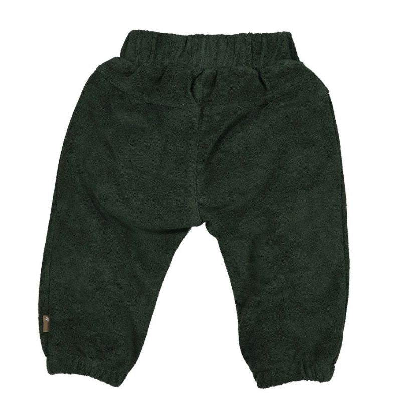 Groene jogger broek Towelling